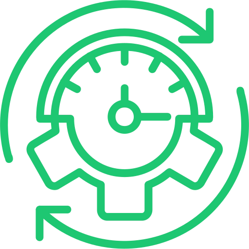 Operational efficiency optimization icon